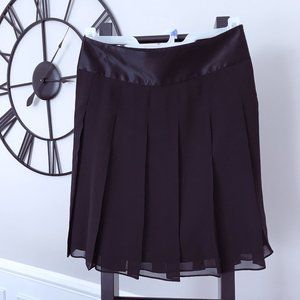 Banana Republic Petite Pleated Sheer Skirt
